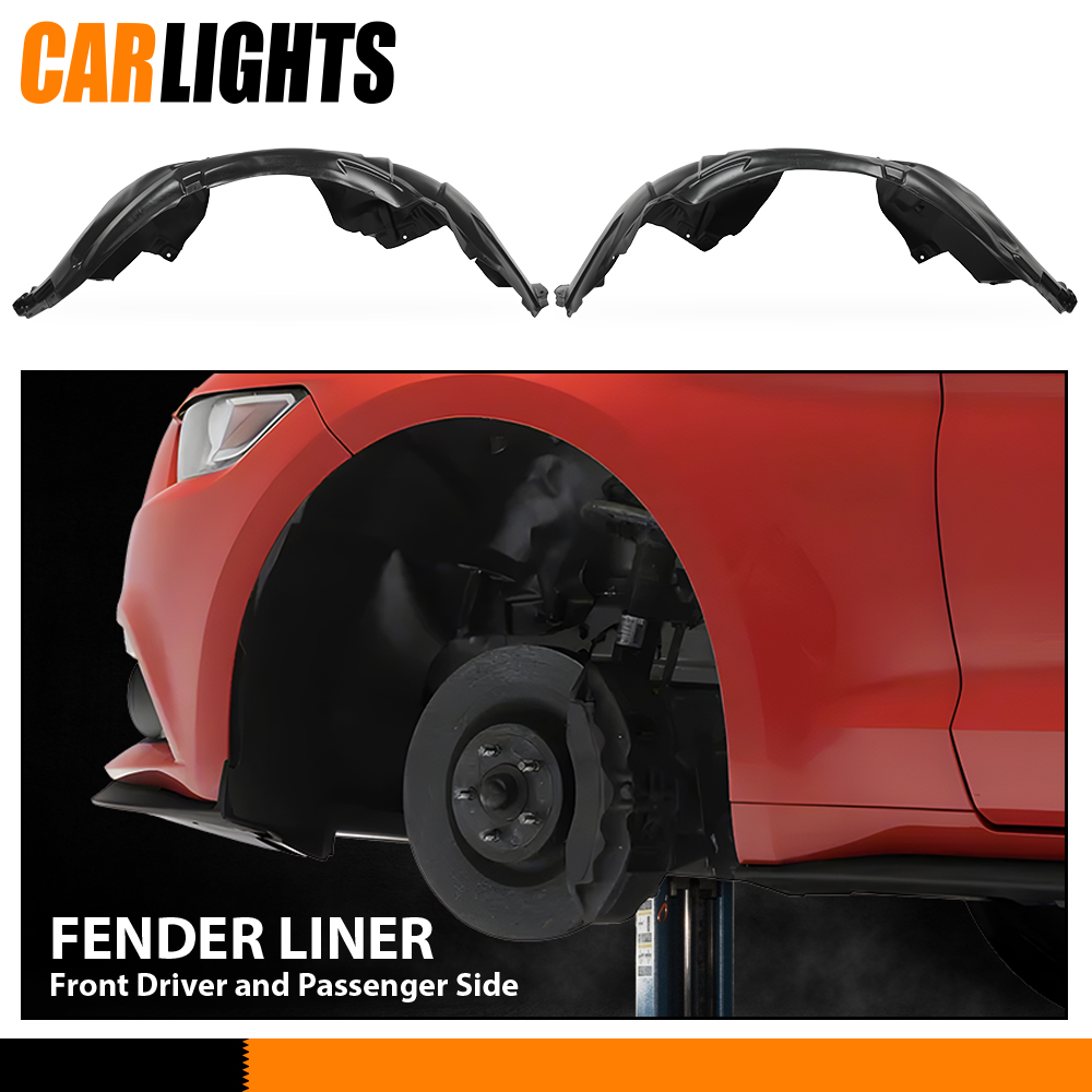 New Fender Liner Splash Shields For Ford Mustang Set Front Left