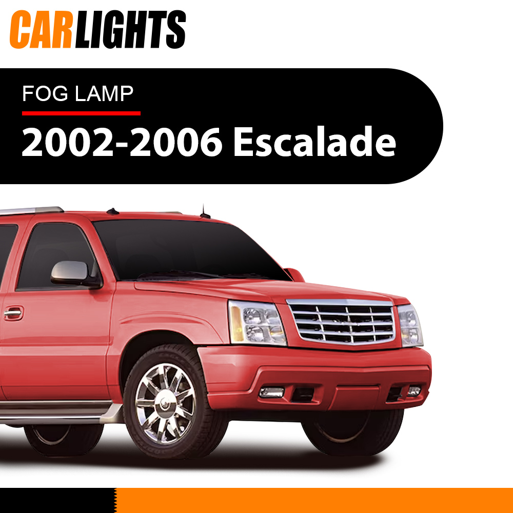 thumbnail image 2 of Pair Clear Front Fog Lights For 2002-2006 Cadillac Escalade - Direct Fit By Ylwspeed2000 2 of 6