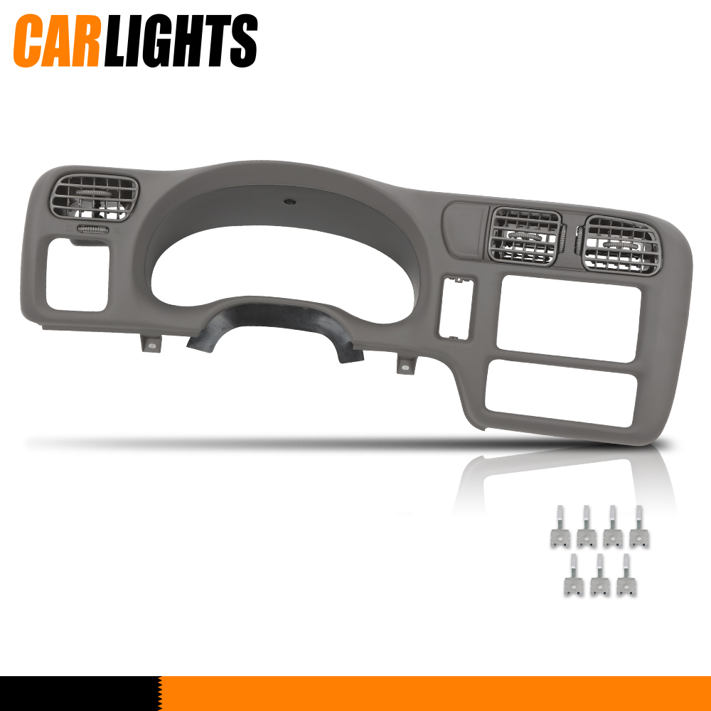 Gray Dash Bezel Fit For 1998-2004 Chevy S-10 Gmc Sonoma Jimmy