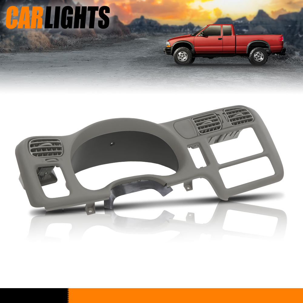 Gray Dash Bezel Fit For 1998-2004 Chevy S-10 Gmc Sonoma Jimmy