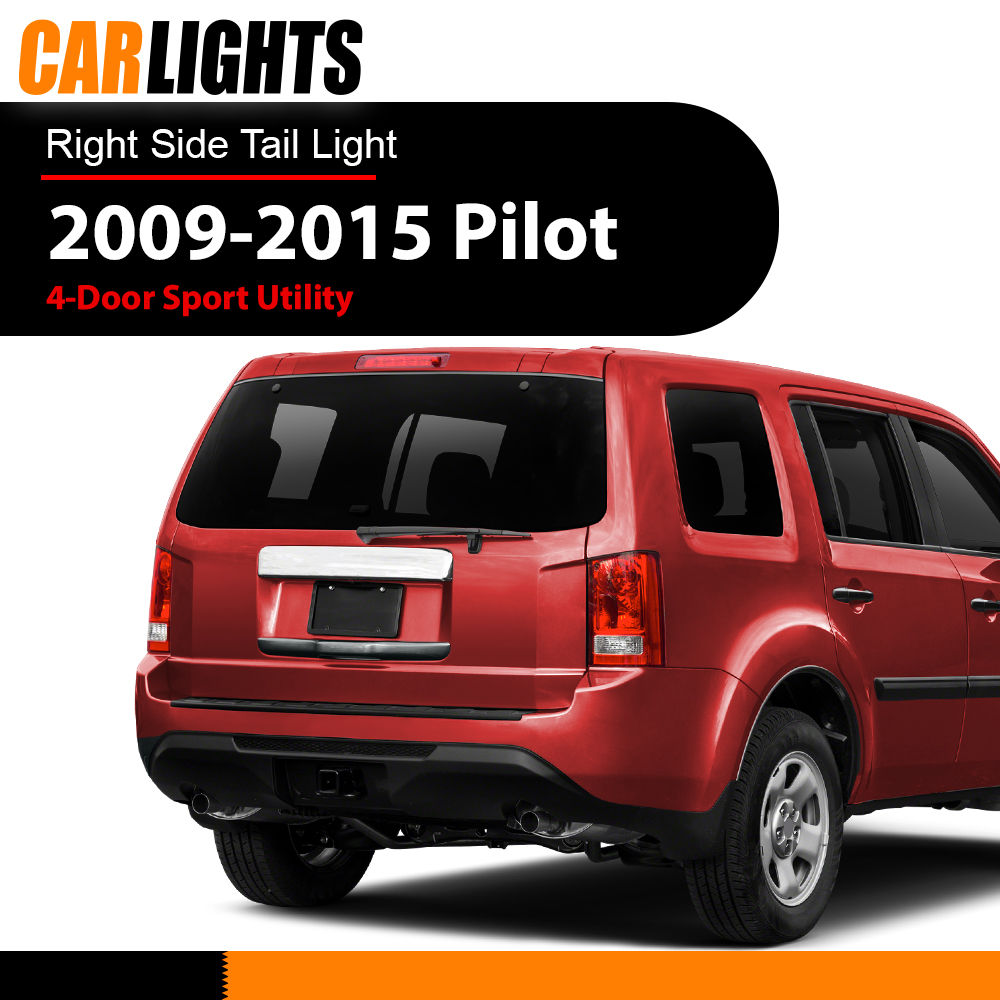 KARPAL Passenger Side Headlight For 2009-2010-2011 Honda Pilot 4Dr – Chrome, Halogen, DOT/SAE