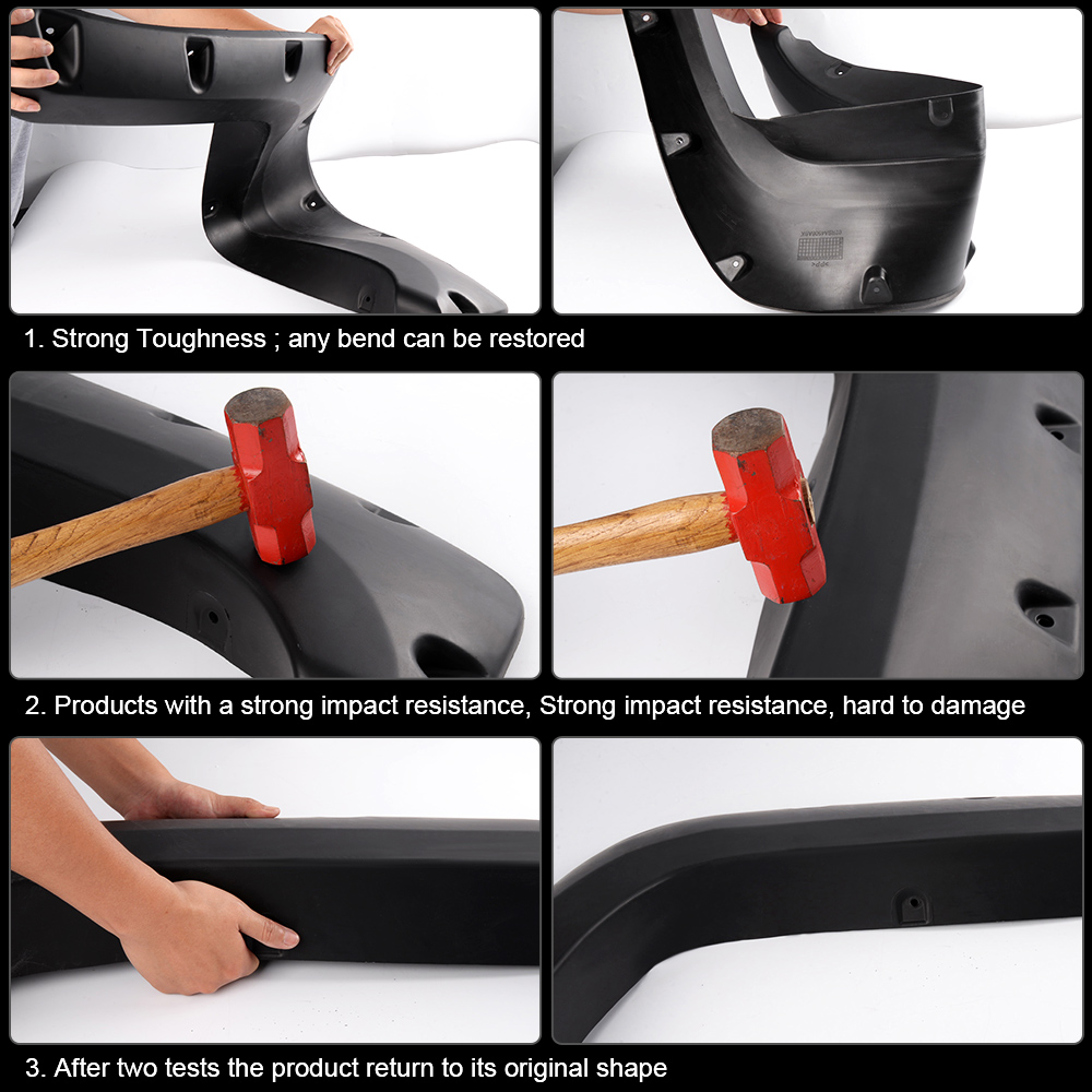 thumbnail image 2 of Goneparts Black Bolt-On Fender Flares For 2009-2018 Dodge Ram 1500 – Factory Style, Set Of 4 2 of 3