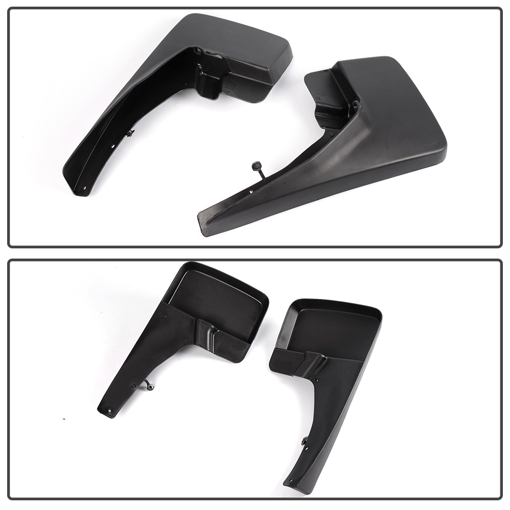 Carlights Black Splash Guards Mud Flaps – Front & Rear Set For 2009-2018 Dodge Ram 1500 2500 3500 – Replaces 82212287 82212287AB