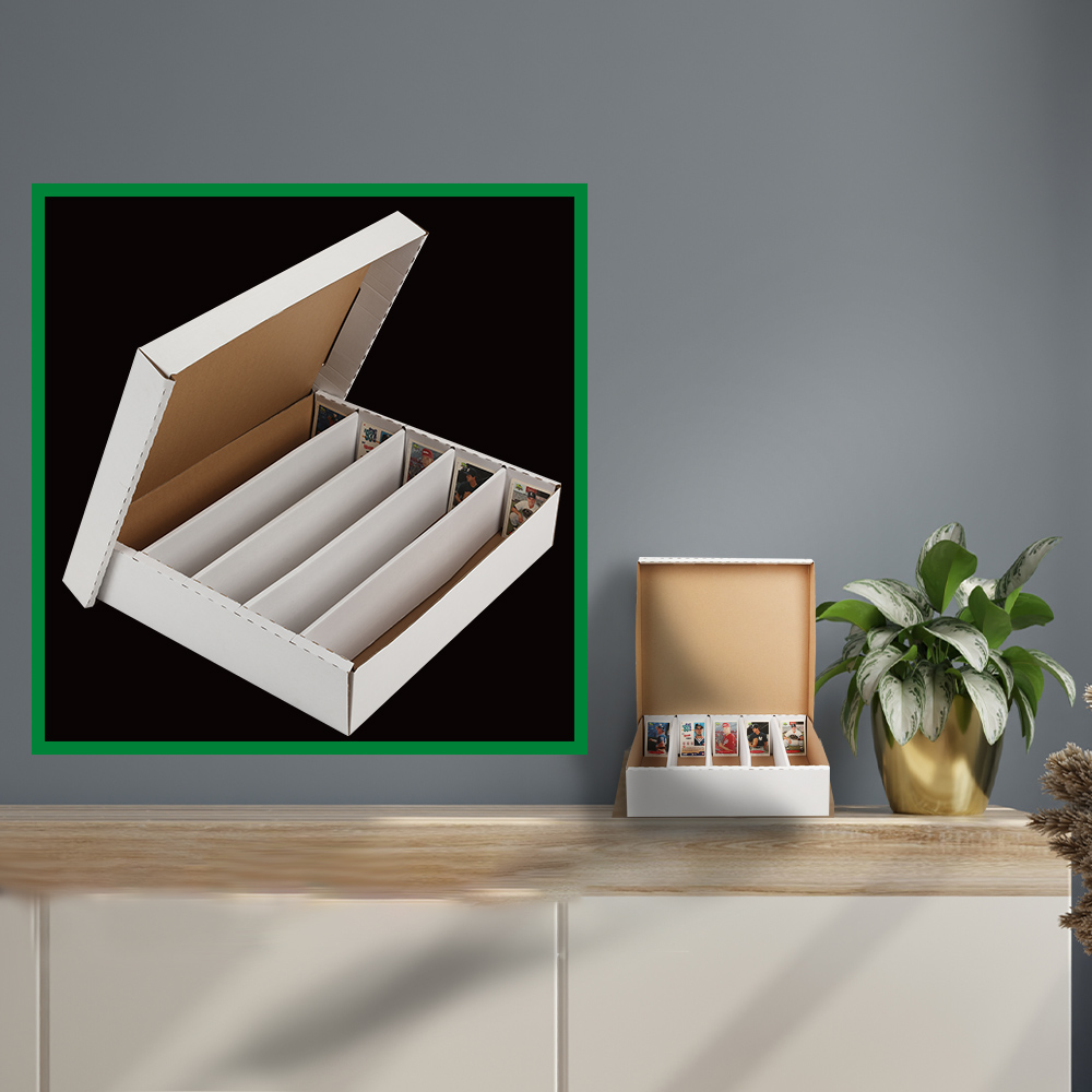 5000 Count 5Row Corrugated Cardboard Box Holder Sport Trading Card